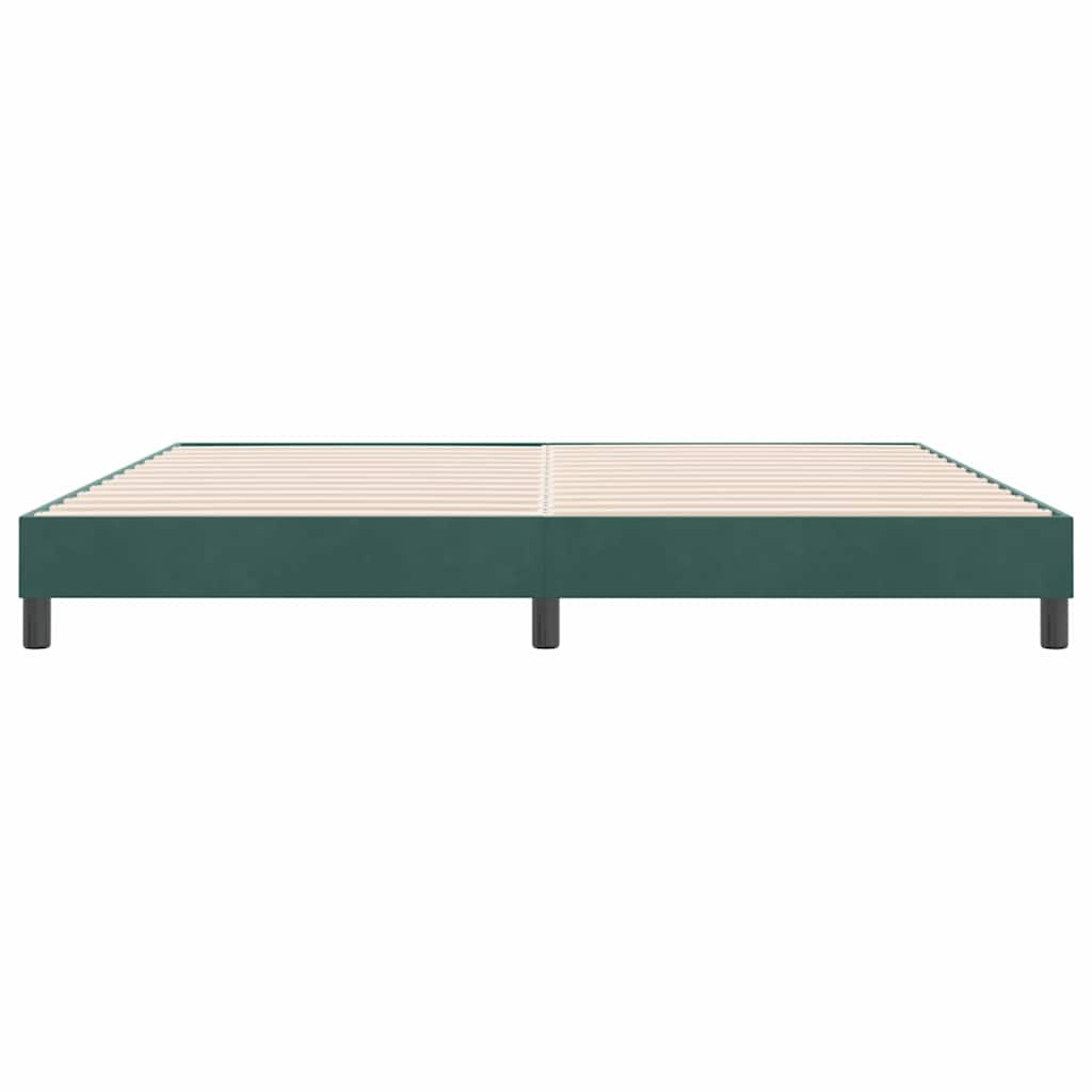 Giroletto senza Materasso Verde Scuro 180x210 cm in Velluto