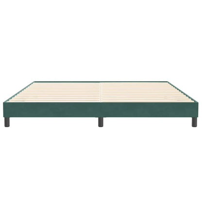 Giroletto senza Materasso Verde Scuro 200x210 cm in Velluto