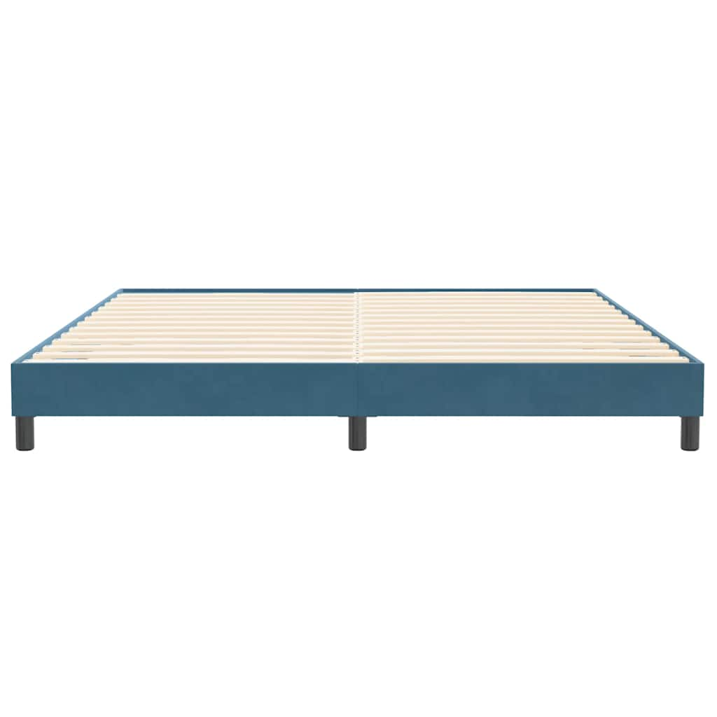 Giroletto senza Materasso Blu Scuro 200x210 cm in Velluto