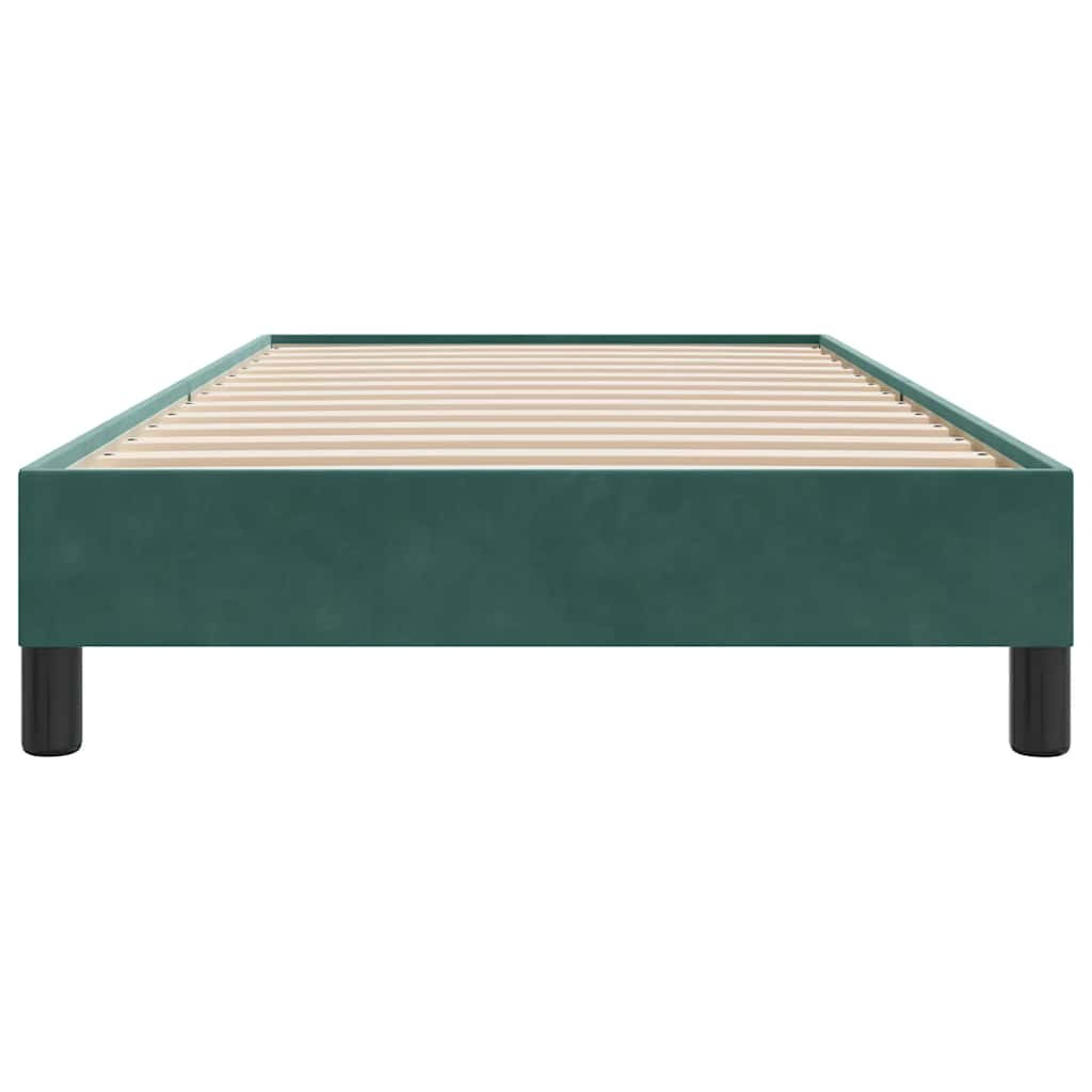 Giroletto senza Materasso Verde Scuro 80x220 cm in Velluto