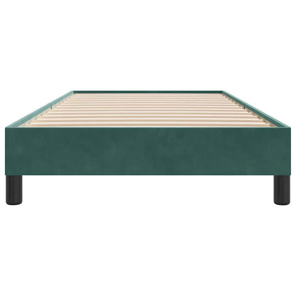 Giroletto senza Materasso Verde Scuro 80x220 cm in Velluto