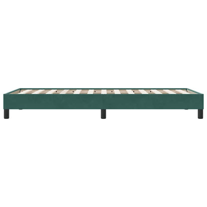 Giroletto senza Materasso Verde Scuro 80x220 cm in Velluto