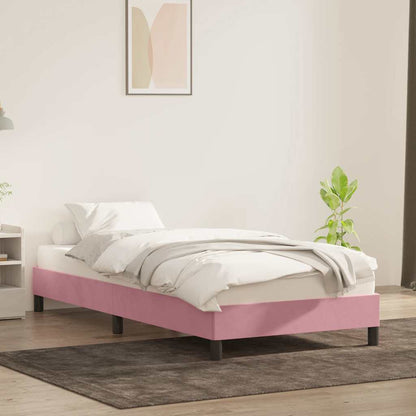 Giroletto senza Materasso Rosa 80x220 cm Velluto