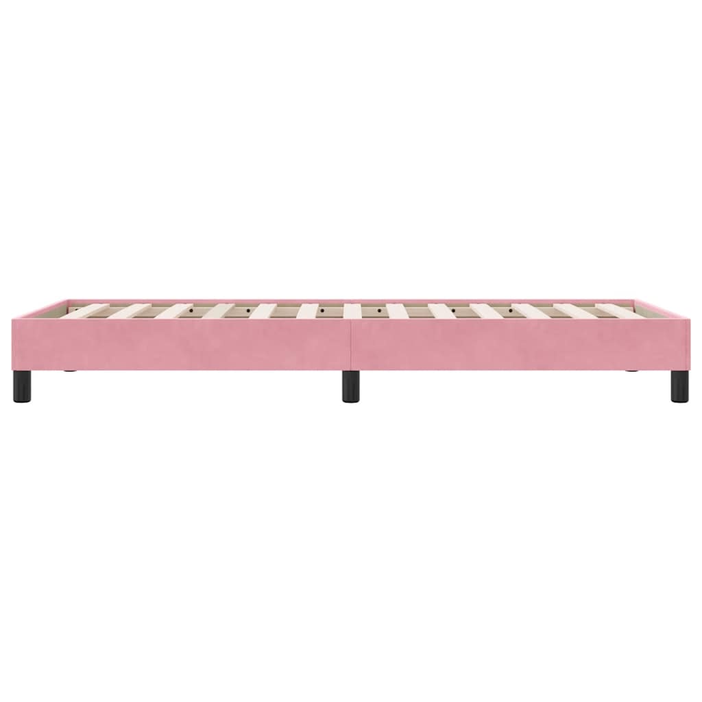 Giroletto senza Materasso Rosa 80x220 cm Velluto