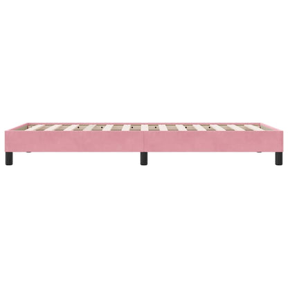 Giroletto senza Materasso Rosa 80x220 cm Velluto