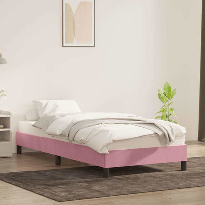 Giroletto senza Materasso Rosa 100x220 cm Velluto