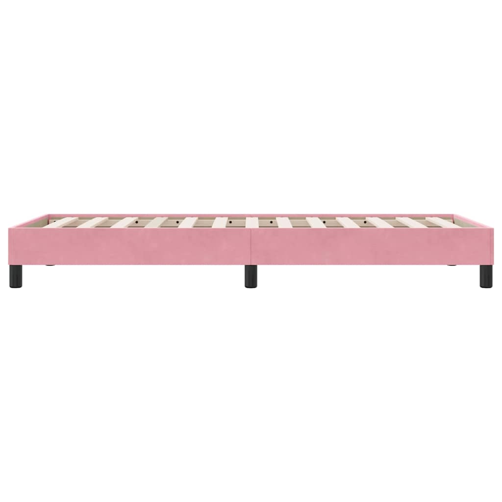 Giroletto senza Materasso Rosa 100x220 cm Velluto