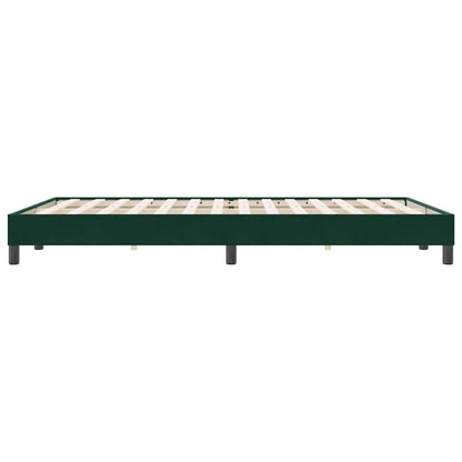 Giroletto senza Materasso Verde Scuro 140x220 cm in Velluto