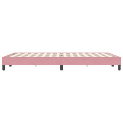Giroletto senza Materasso Rosa 160x220 cm Velluto