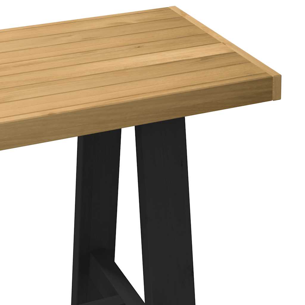 Scrivania NOAIN Gambe a Forma di A 120x50x75 cm Legno Massello - homemem39