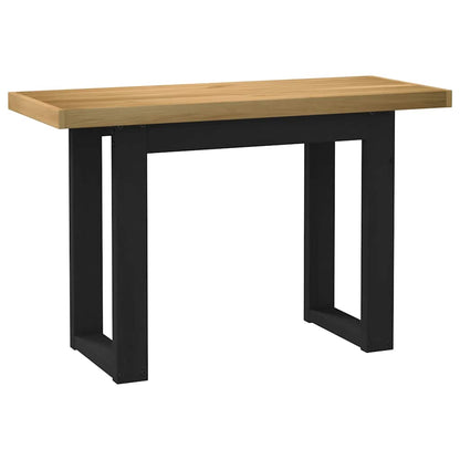 Scrivania NOAIN Gambe a Forma di U 120x50x75 cm Legno Massello - homemem39