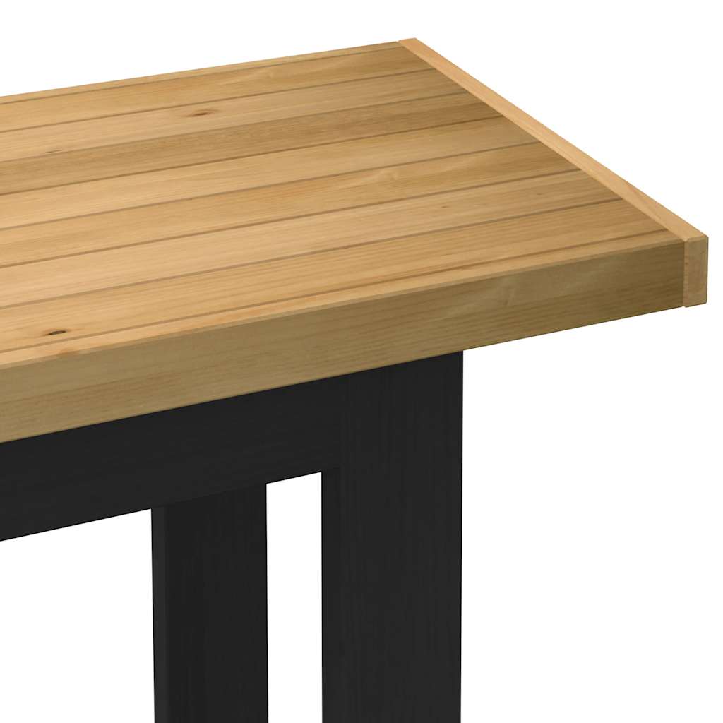 Scrivania NOAIN Gambe a Forma di U 120x50x75 cm Legno Massello - homemem39