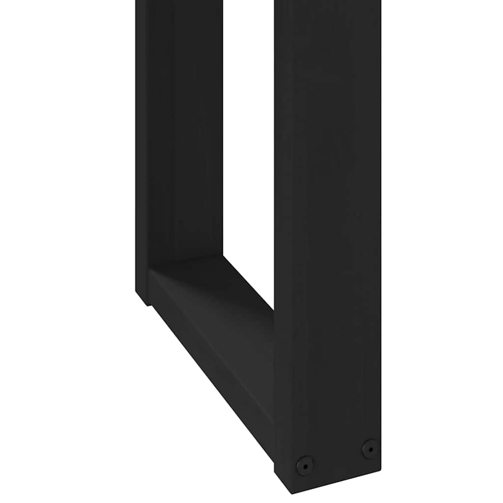 Scrivania NOAIN Gambe a Forma di U 120x50x75 cm Legno Massello - homemem39