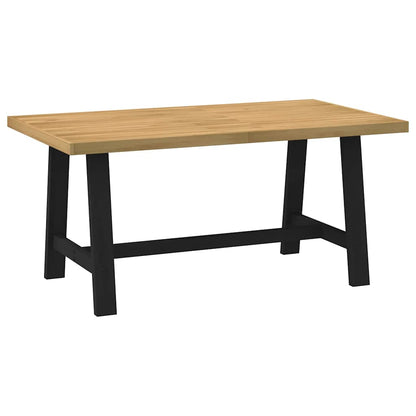 Tavolo Pranzo NOAIN Gambe a Forma A 160x90x75 cm Legno Massello - homemem39