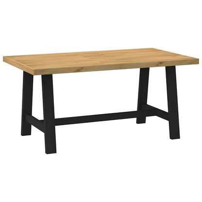 Tavolo Pranzo NOAIN Gambe a Forma A 160x90x75 cm Legno Massello - homemem39