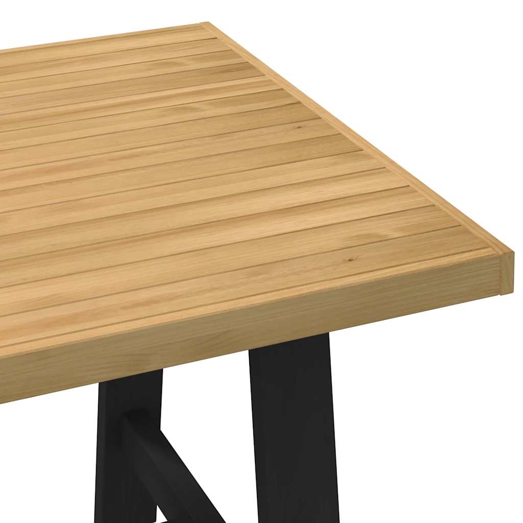 Tavolo Pranzo NOAIN Gambe a Forma A 160x90x75 cm Legno Massello - homemem39