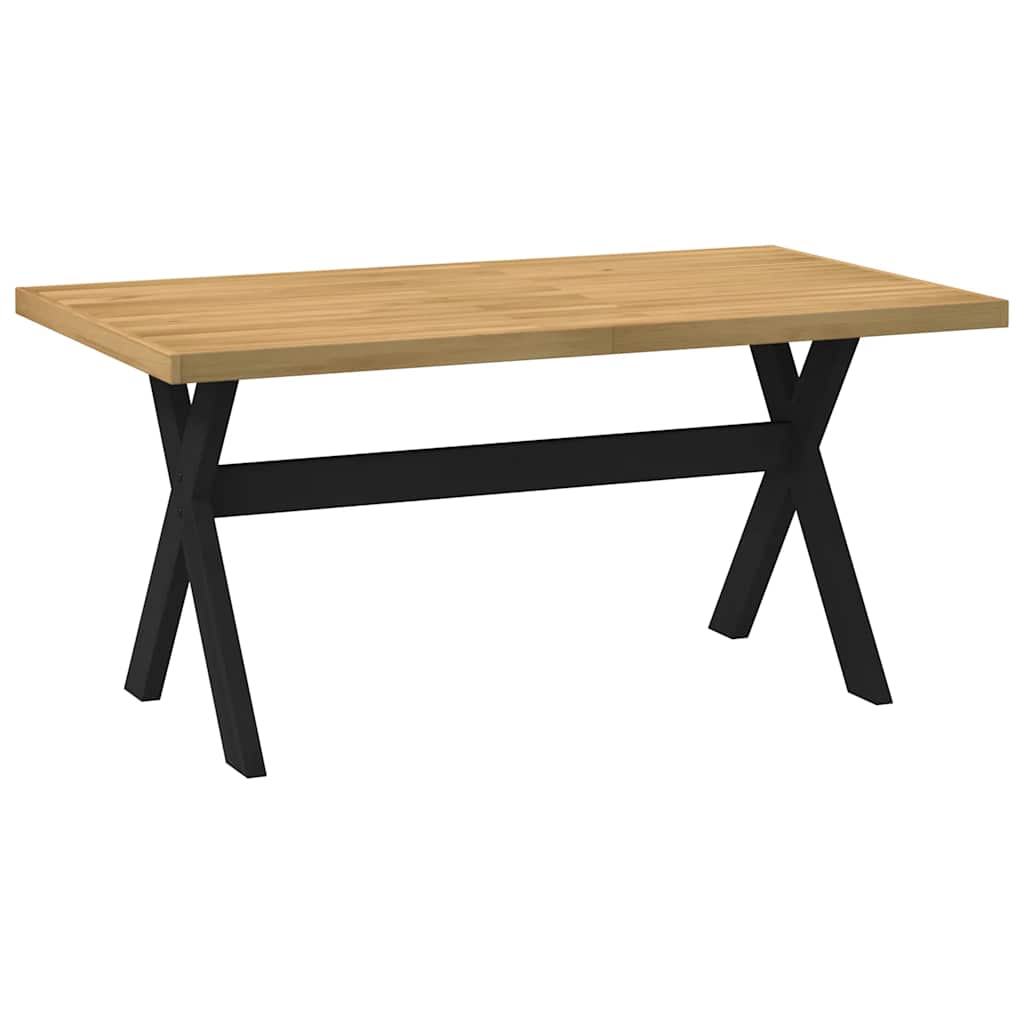 Tavolo Pranzo NOAIN Gambe a Forma X 160x90x75 cm Legno Massello - homemem39