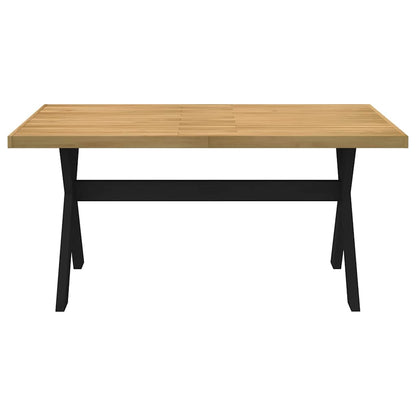 Tavolo Pranzo NOAIN Gambe a Forma X 160x90x75 cm Legno Massello - homemem39