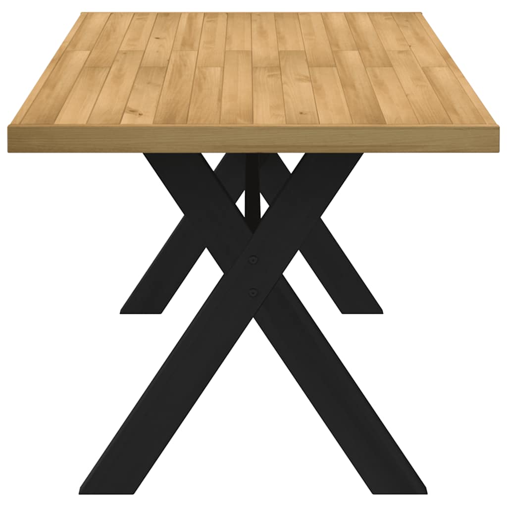 Tavolo Pranzo NOAIN Gambe a Forma X 160x90x75 cm Legno Massello - homemem39