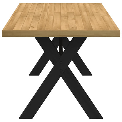 Tavolo Pranzo NOAIN Gambe a Forma X 160x90x75 cm Legno Massello - homemem39