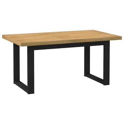 Tavolo Pranzo NOAIN Gambe a Forma U 160x90x75 cm Legno Massello - homemem39