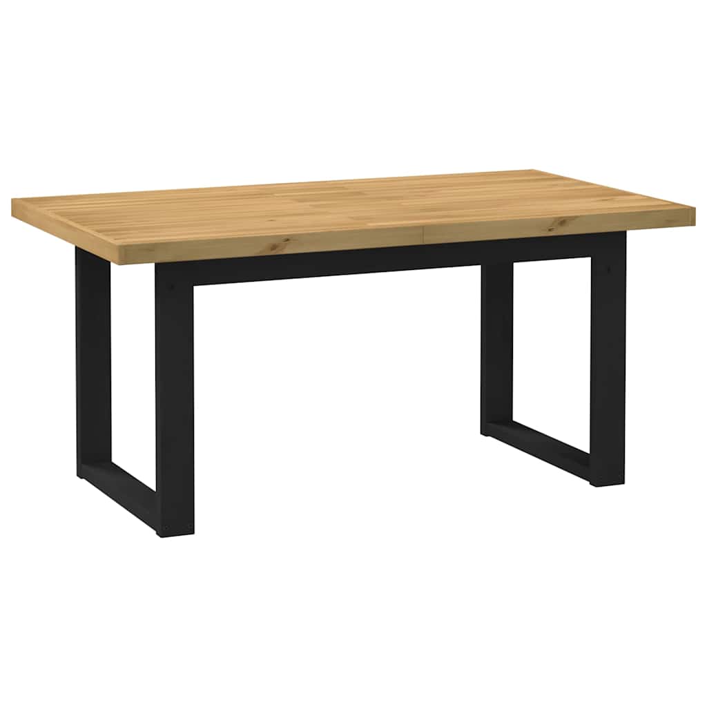 Tavolo Pranzo NOAIN Gambe a Forma U 160x90x75 cm Legno Massello - homemem39