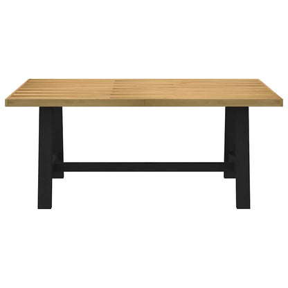 Tavolo Pranzo NOAIN Gambe a Forma A 180x90x75 cm Legno Massello