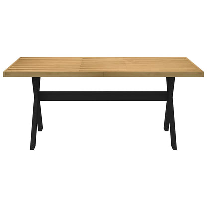 Tavolo Pranzo NOAIN Gambe a Forma X 180x90x75 cm Legno Massello