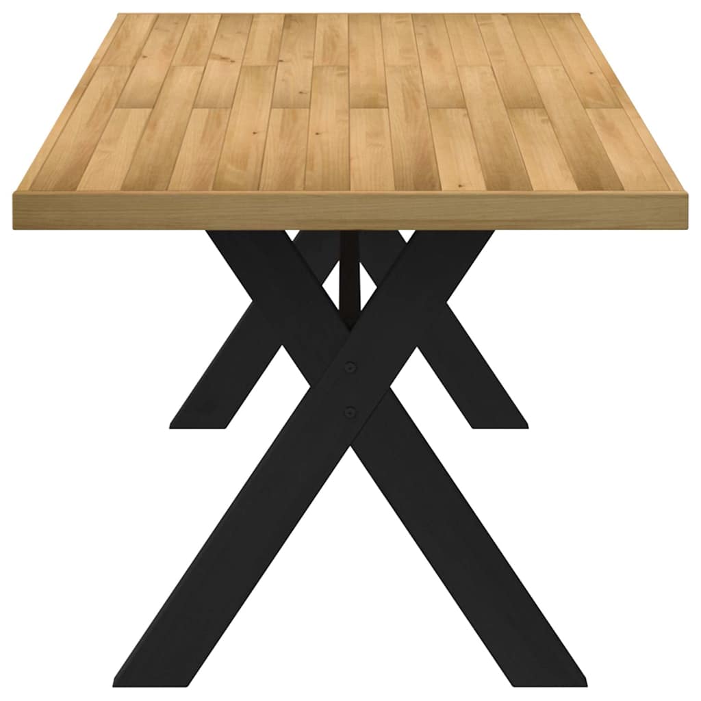 Tavolo Pranzo NOAIN Gambe a Forma X 180x90x75 cm Legno Massello