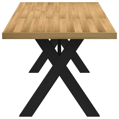 Tavolo Pranzo NOAIN Gambe a Forma X 180x90x75 cm Legno Massello