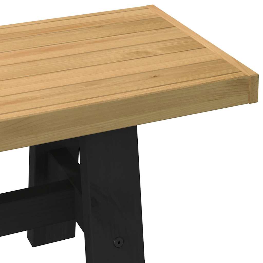 Panca Pranzo NOAIN Gambe a Forma A 180x40x45 cm Legno Massello | homemem39