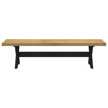 Panca Pranzo NOAIN Gambe a Forma X 180x40x45 cm Legno Massello | homemem39