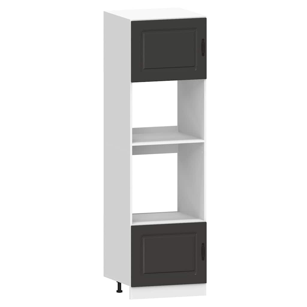 Set Mobili da Cucina 7 pz Kalmar Neri Legno Multistrato | homemem39