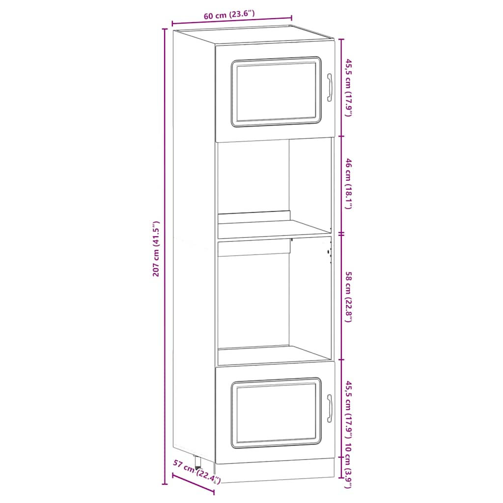 Set Mobili da Cucina 7 pz Kalmar Neri Legno Multistrato | homemem39