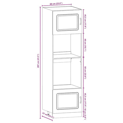 Set Mobili da Cucina 7 pz Kalmar Bianchi Lucido in Truciolato | homemem39