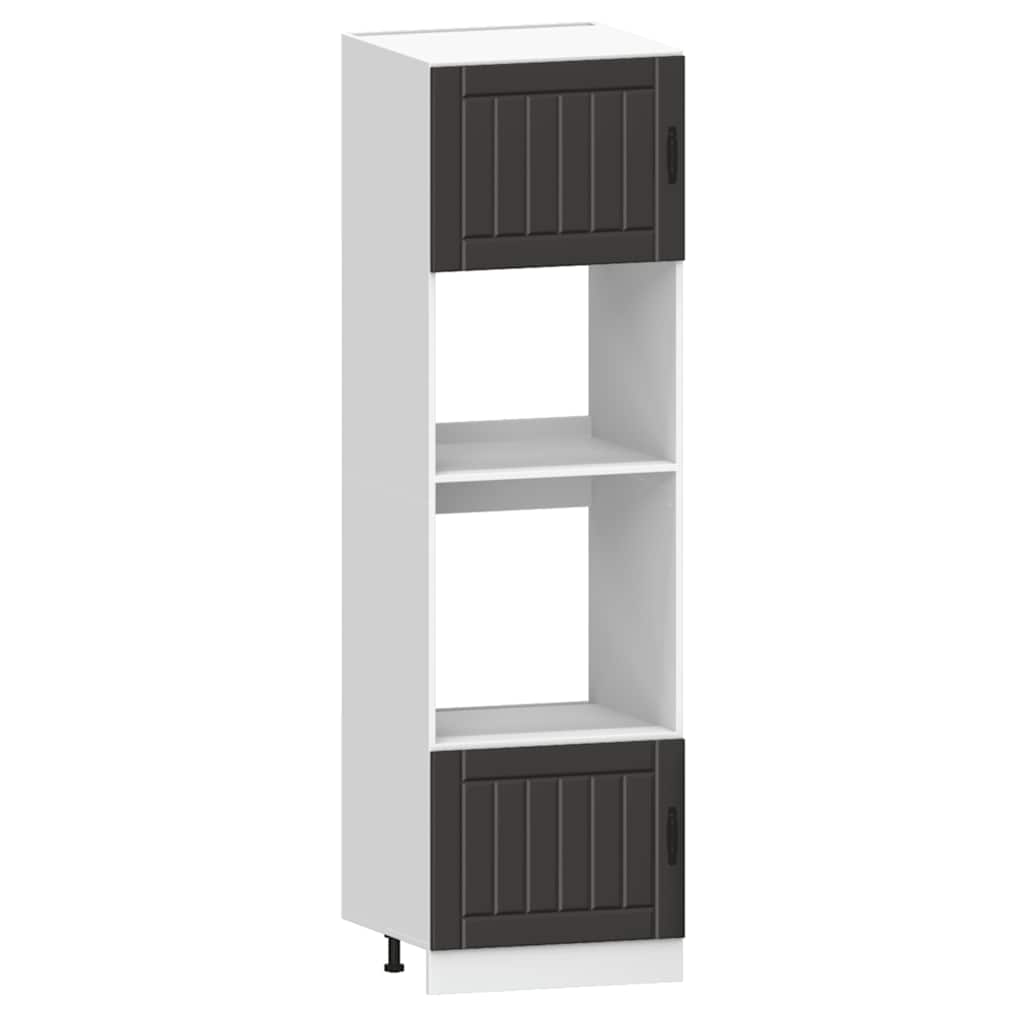Set Mobili da Cucina 7 pz Kalmar Neri Legno Multistrato | homemem39