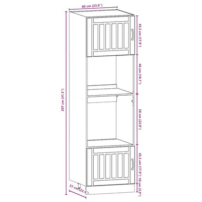 Set Mobili da Cucina 7 pz Kalmar Neri Legno Multistrato | homemem39