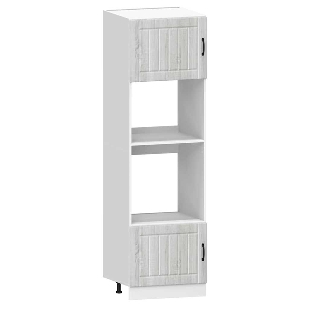 Set Mobili da Cucina 7 pz Kalmar Grigio Sonoma in Truciolato | homemem39