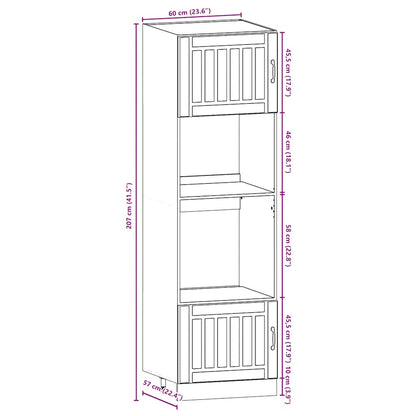 Set Mobili da Cucina 7 pz Kalmar Grigio Sonoma in Truciolato | homemem39