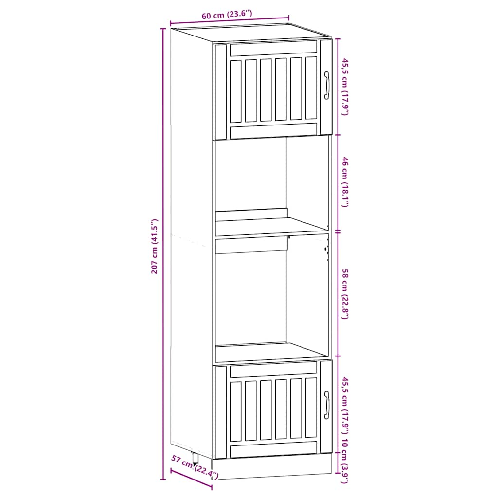 Set Mobili da Cucina 7 pz Kalmar Rovere Artigianale Truciolato | homemem39