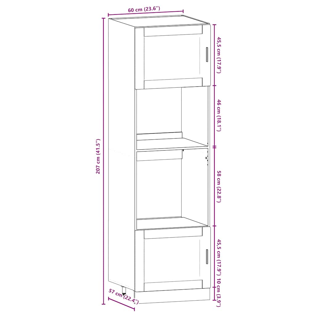 Set Mobili da Cucina 7 pz Porto Neri Legno Multistrato | homemem39