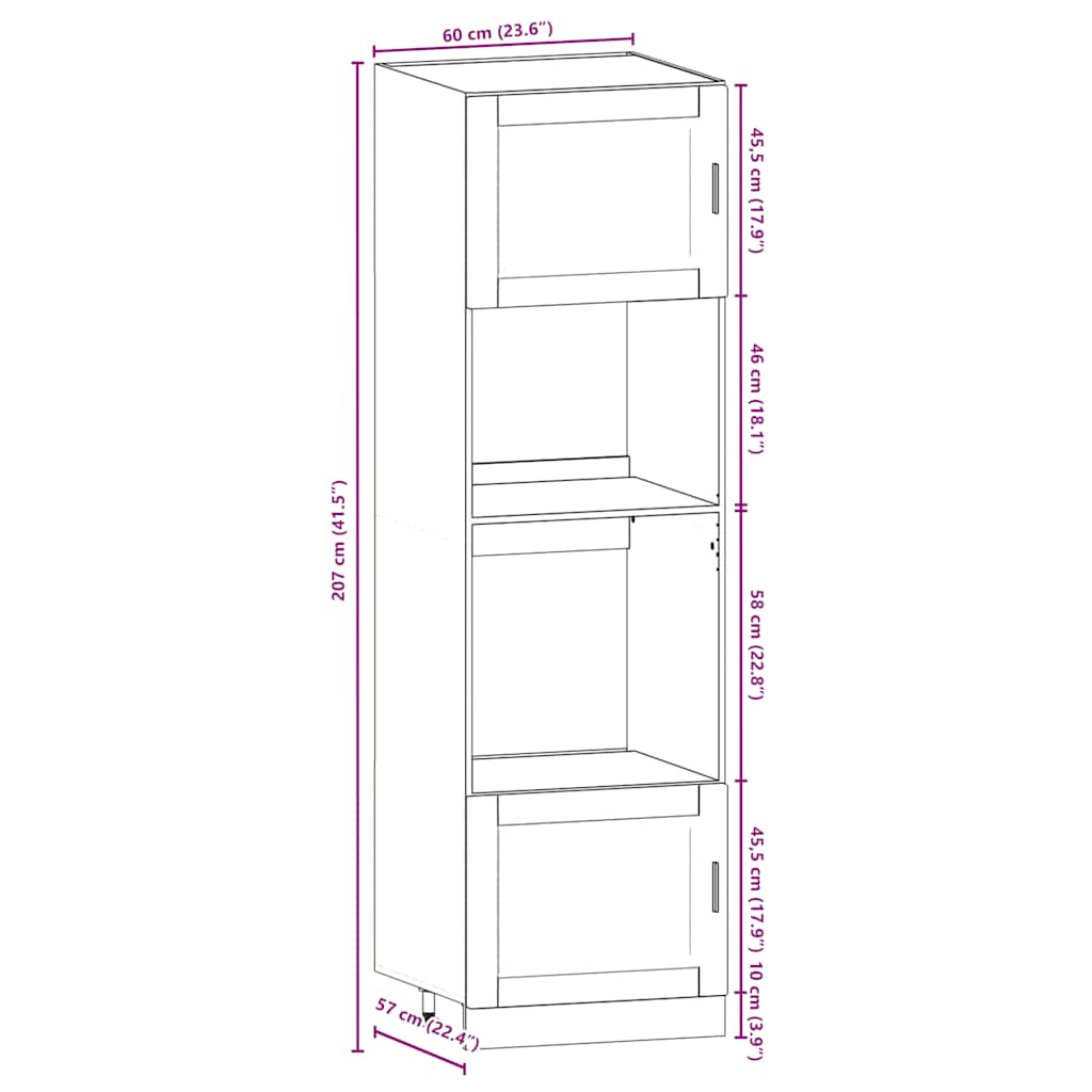 Set Mobili da Cucina 7 pz Kalmar Grigio Sonoma in Truciolato | homemem39