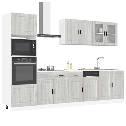 Set Mobili da Cucina 7 pz Kalmar Grigio Sonoma in Truciolato | homemem39