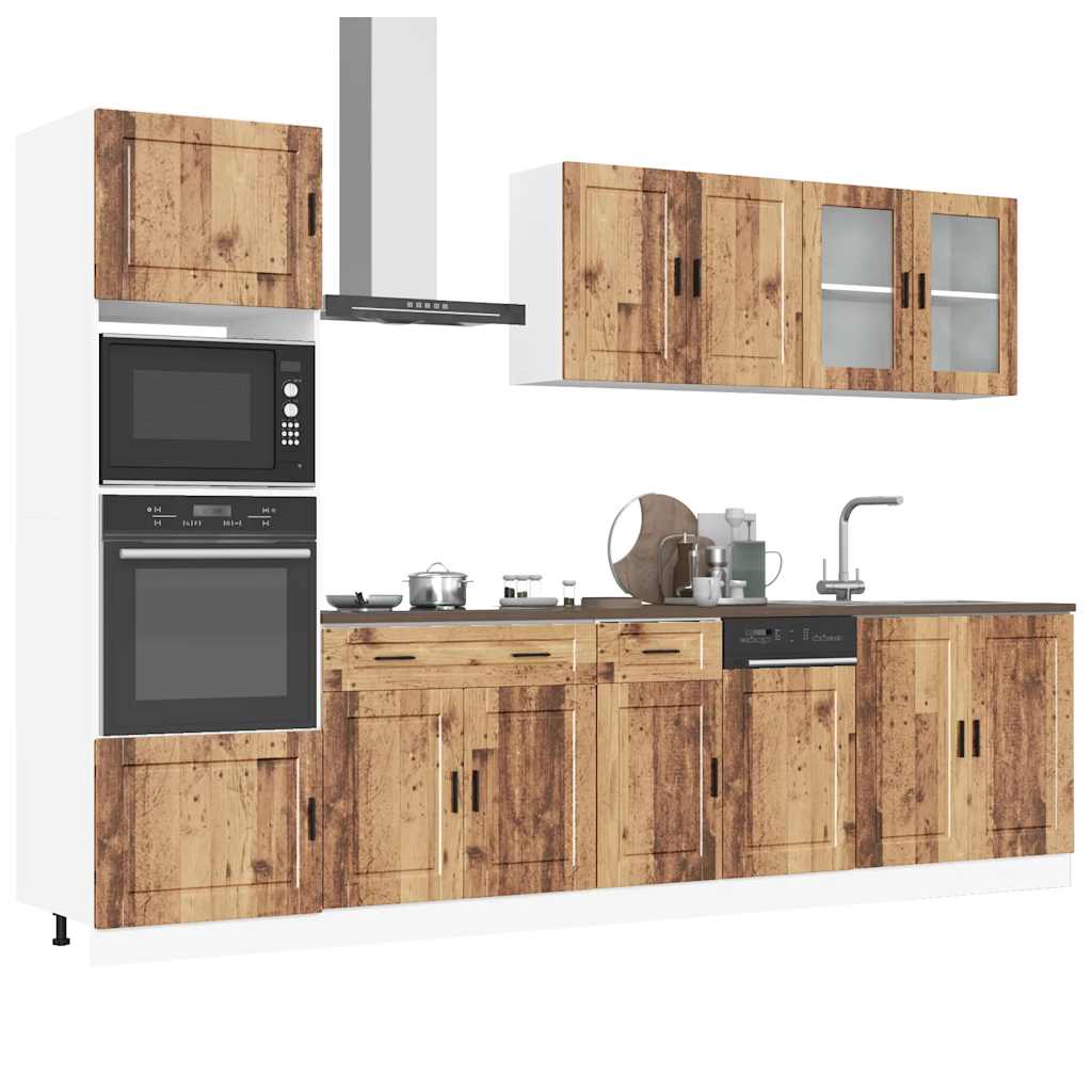 Set Mobili da Cucina 7 pz Porto Legno Vecchio in Truciolato | homemem39