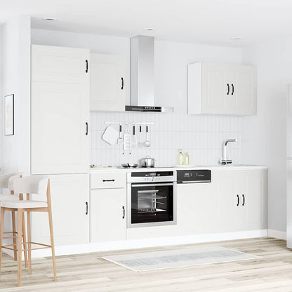 Set Mobili da Cucina 7 pz Kalmar Bianco Legno Multistrato | homemem39