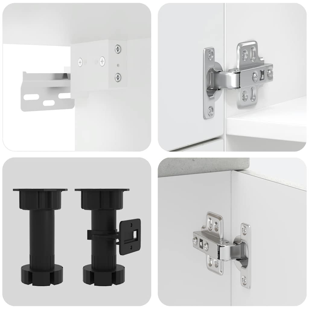Set Mobili da Cucina 7 pz Kalmar Grigio Cemento in Truciolato | homemem39
