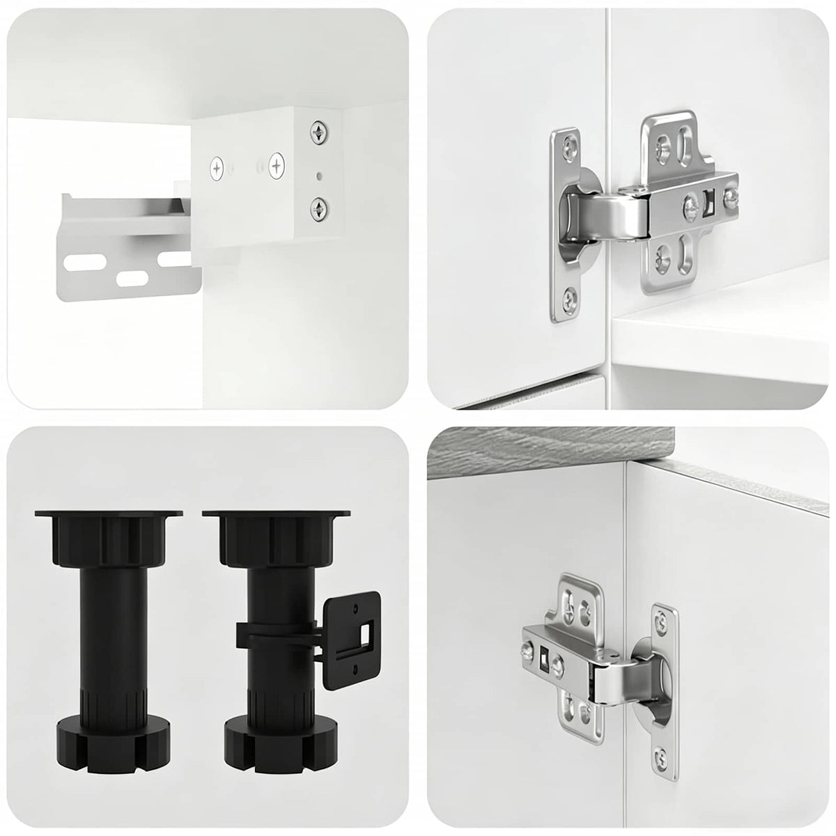 Set Mobili da Cucina 7 pz Kalmar Grigio Sonoma in Truciolato