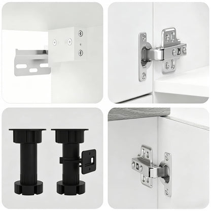 Set Mobili da Cucina 7 pz Kalmar Grigio Sonoma in Truciolato