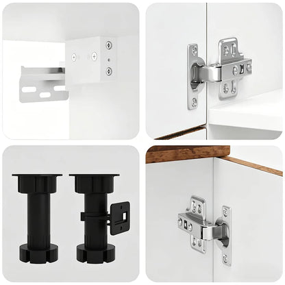 Set Mobili da Cucina 7 pz Kalmar Legno Vecchio in Truciolato