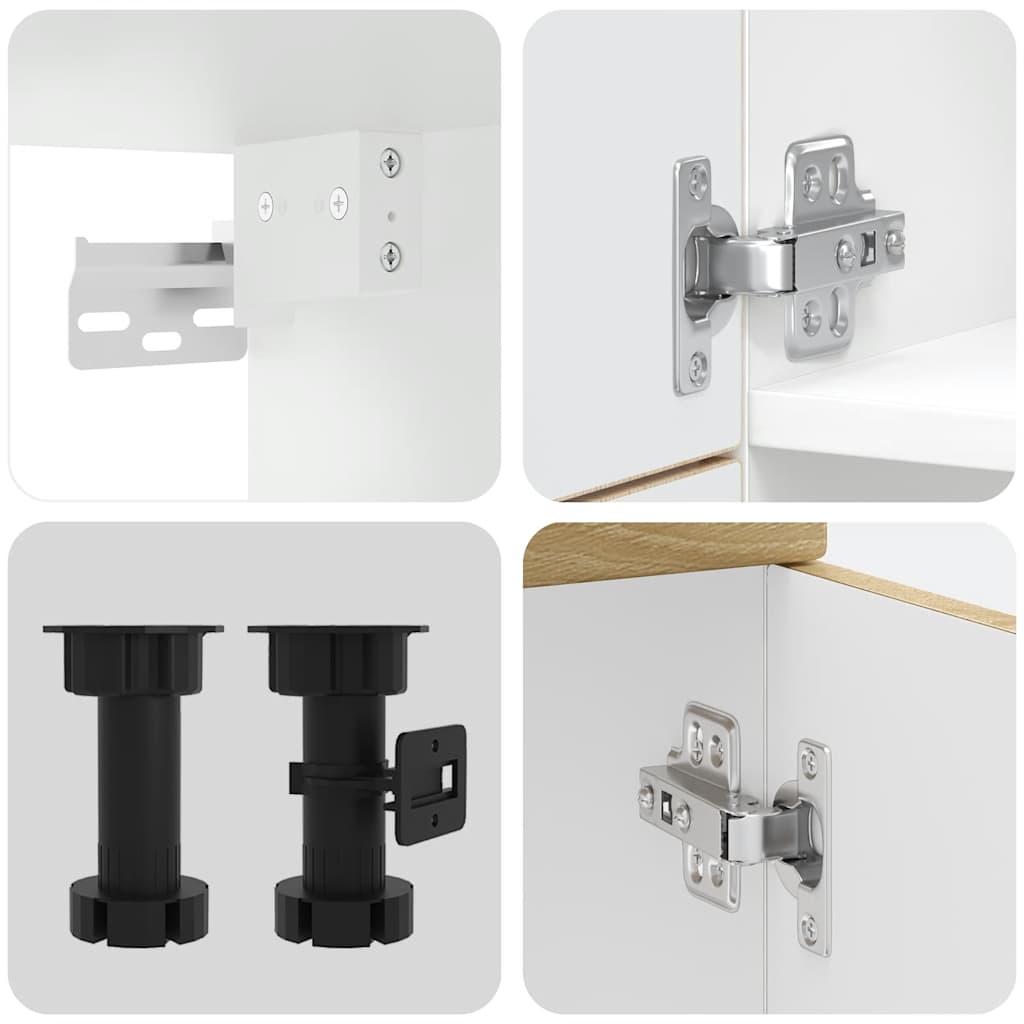 Set Mobili da Cucina 7 pz Lucca Rovere Sonoma in Truciolato | homemem39